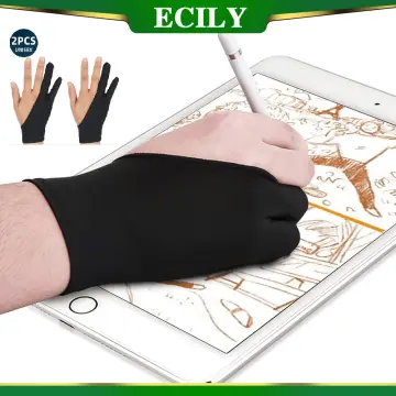 Anti-touch & Anti-fouling Two-fingers Painting Glove For Drawing