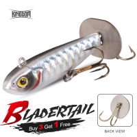 Kingdom BLADERTAIL9502C # VIBตกปลาตะขอล่อเหยื่อJigging Hard Lureหางการสั่นสะเทือนผลิตเสียงSinkingเหยื่อตกปลาปลอมWobblers