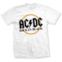 เสื้อยืด ACDC Back In Black 100 MERCH ดั้งเดิม