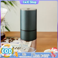 เครื่องเครื่องบดเหล็กกล้าไร้สนิม Usb หยาบแบบพกพาเครื่องบดกาแฟไฟฟ้าปรับได้,เครื่องชาร์จไฟได้