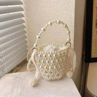 Pearl Handle Wedding Clutch Fashion Mini Elegant Party Purse Casual Hand Beading Cute Holiday Gift Shopping Travel