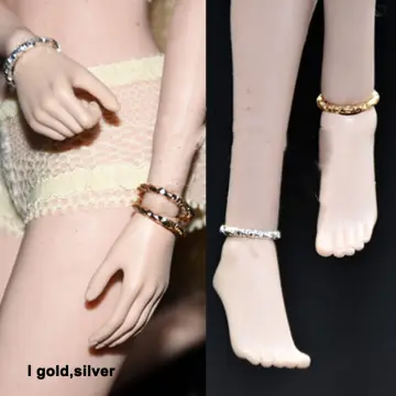 1/6 Scale Female Accessories Golden Bracelet Silver Bracer