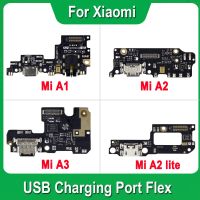 ชาร์จพอร์ต USB คุณภาพสูง1ชิ้น Flex สำหรับ A1 Xiaomi Mi A2 A3 A2 Lite 5X 6X ตัวเชื่อมต่อแท่นชาร์จสายเคเบิลงอได้การซ่อมแซม