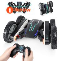 รถ Mobil Remote Control รถของเล่นเด็กหมุนได้ถึง2.4กรัมซูเปอร์ความเร็วสูง4WD 360 ° รถ RCโลดโผนมีรถแข่งไฟ LED สำหรับเด็กผู้ชาย