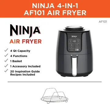 Ninja 4QT Air Fryer, Black, AF100WM air fryers kitchen accessories air fryer  oven