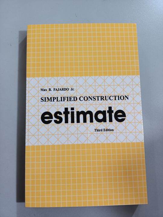 Simplified Construction Estimate third edition BY; (Max B.Fajardo Jr
