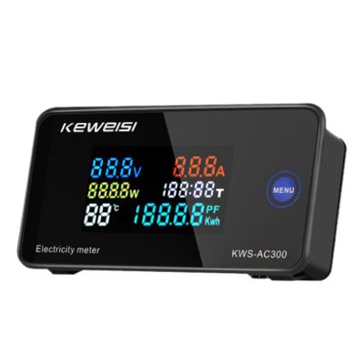 KEWEISI,KWS-AC300 Digital Voltmeter AC 50-300V Voltage 45-65Hz Power Energy Meter LED Wattmeter