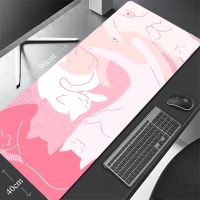 hot！【DT】 Pink Gamer Mousepads Big Mousepad Large Desk Computer