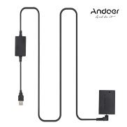 Andoer DR-E12 Bộ Nguồn USB Pin Giả Khớp Nối DC Thay Pin LP