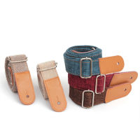 Ready Stock! Ukulele Strap Cotton Linen Soft Leather Head Shoulder Strap Length Adjustable Musical Instrument Accessories