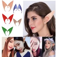 Elf Ears Anime Game Costumes Wearing Colorfull Elves Dressed Props