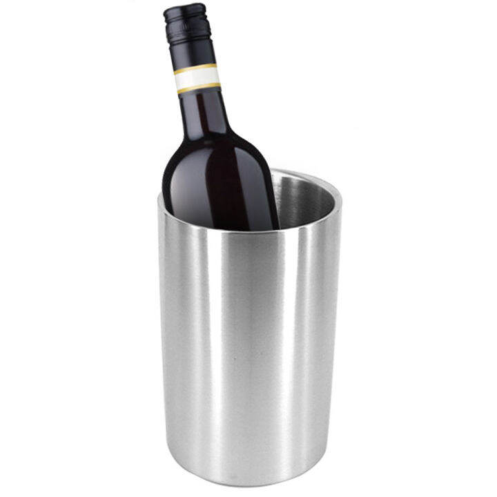 Double Wall Insulated Wine Chiller Iceless Wine Cooler Champagne Bucket