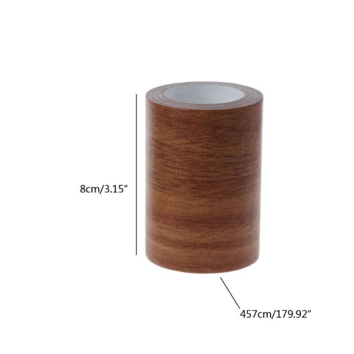 เทปซ่อมแซมลายไม้เหมือนจริง3-x15-เทปกาวพื้นผิวไม้สำหรับเฟอร์นิเจอร์พื้นประตูเก้าอี้และโต๊ะ