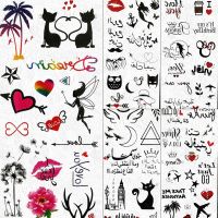 hot！【DT】﹍☇  Design Small Temporary Tattoos Sticker Kids Children Arm Fake  Paper Tatoos