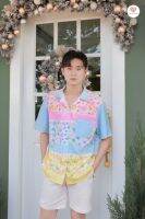 Romantic Bouqute Shirt เชิ้ตชายผ้าพิมพ์ลาย แมทซ์คู่แฟน ใส่แล้วเพิ่มความน่ารัก อบอุ่นสุดละมุน ผ้ายับยาก แพทเป๊ะ ไม่ซีดจาง