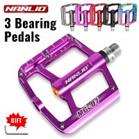 【hot】 NANLIO MG007 Pedals 3 Sealed Bearings Cycling Alloy MTB Flat Accessories