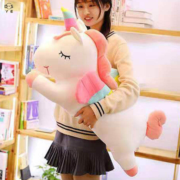 dsye-ตุ๊กตาตุ๊กตาของเล่นยัดไส้ยูนิคอร์นพร้อมปีกสีรุ้งของขวัญวันเกิดสำหรับเด็กผู้หญิงเด็กผู้ชาย