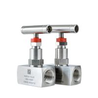 【YF】 1/4  3/8  1/2  BSP NPT Female High Pressure Stainless Steel 304 Shut Off Needle Globe Valve J13-320P Crane Flow Control