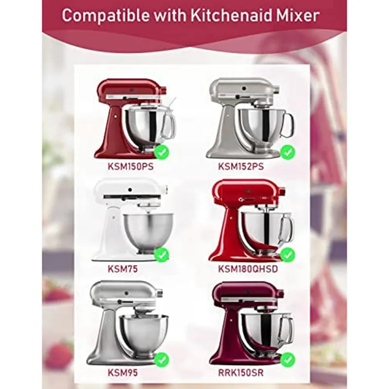 Mixer Slider Mat for KitchenAid Mixer with Cord Organizer,Mixer Mover  Sliding Mat Pad Appliance Slider Compatible With KitchenAid 4.5-5 Qt  Tilt-Head