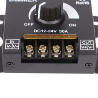 null 1PC DC12V-24V LED dimmer 30A 360W แถบปรับได้สำหรับสีเดียว5050/3528