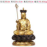 Authentic Store Yang Tongji Copperware ทองแดงบริสุทธิ์ Ksitigarbha โพธิสัตว์เฟอร์นิเจอร์ตกแต่งบ้านพระพุทธรูป Hall รูปปั้นพระพุทธรูปตกแต่งพระพุทธรูปทิเบต