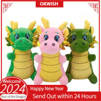 [Okwish] ตุ๊กตามังกรการ์ตูนปีมังกร2024 CNY,ตุ๊กตาสร้อยราศีมังกรตุ๊กตาหนานุ่มนิ่มของขวัญปีใหม่