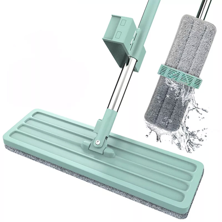 Flat Mop01Flat Mop Free Hand Washing Squeeze Mop Portable Automatic