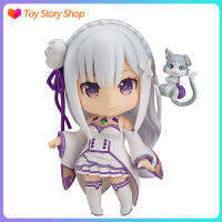 Toyshtoryshop Re: Zero-ชีวิตเริ่มต้นในอีกโลกหนึ่ง Emilia Nendoroid ตุ๊กตาขยับแขนขาได้รุ่นของเล่นตัวการ์ตูนอะนิเมะสำหรับเด็กผู้หญิง Hot ขายตุ๊กตาอุปกรณ์เสริมตุ๊กตาวันเกิดคริสต์มาสของขวัญเด็ก3.8นิ้ว