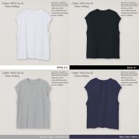 Cotton(TH) เสื้อยืดแขนกุดสีพื้น ชาย-หญิง เสื้อยืดโอเวอร์ไซส์ Tank top sleeveless t-shirt oversized cottonแท้100