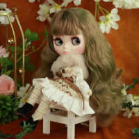 ICY DBS Blyth Doll Heavy Metal ผมเป็นลอนสีขาวผิวร่วมร่างกาย Neo 16 BJD Ob24อะนิเมะของเล่นเด็กผู้หญิง