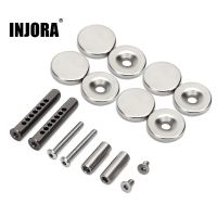 INJORA Metal Body Shell Post Mount with Magnet for 1/10 RC Crawler Car Axial SCX10 90046 Upgrade Parts