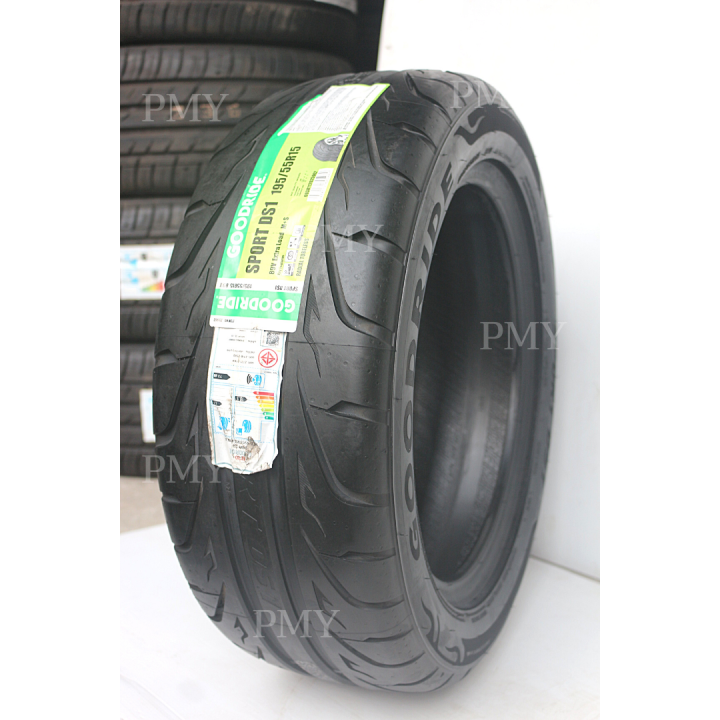 195-55r15-ยางรถเก๋ง-ยี่ห้อ-goodride-รุ่น-sport-ds1-ล็อตผลิตปี23-ราคาต่อ1เส้น-เกาะหนึบแน่น-แม้ถนนเปียก-ที่สุดของยางสมรรถนะสายแข่งขัน