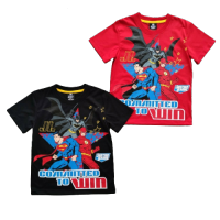 650134(S-XL) เสื้อคอตตอน Justice League รวมเหล่าฮีโร่ สำหรับเด็กชาย6-12ปี สินค้าพร้อมส่ง