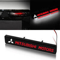 NT  1Pcs รถจัดแต่งทรงผมสำหรับ Mitsubishi ป้ายโลโก้วิ่งกลางวันด้านหน้าโคมไฟ Grille Hood ไฟโลโก้ LED Glow Light