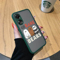 พร้อมเคสโทรศัพท์สำหรับ OPPO A78 4G เคสโทรศัพท์รูปตัวการ์ตูนน่ารักสัตว์น่ารักทั้งสามนิ่มมีน้ำค้างแข็งโปร่งใสแข็งเด็กหญิงเด็กชายกันกระแทกคลุมทั้งหมดเคสป้องกันกล้อง