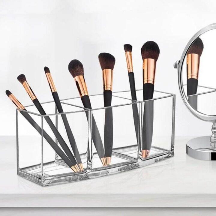 GUAIP Multifunctional 3 Slot Eyeliner Pencil Storage Box Container