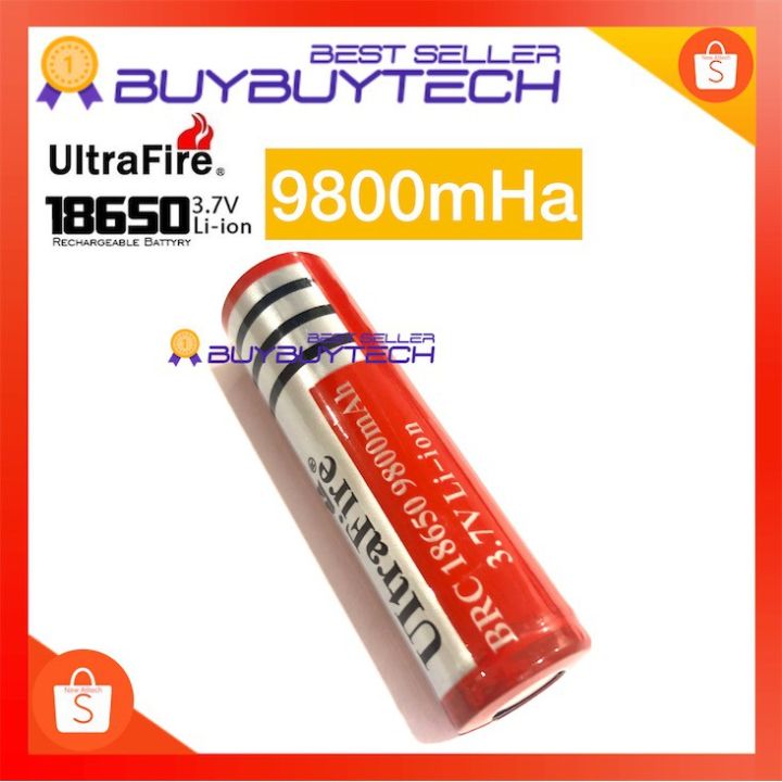 buybuytech-9900mah-ถ่านชาร์จ-แท่นชาร์ต-ถ่านชาร์ต-18650-ultrafire-3-7v-9900mah