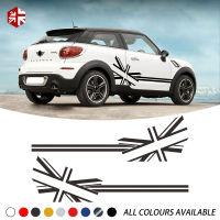 2 Pcs Union Jack Flag จัดแต่งทรงผมรถประตูด้านข้าง Stripes Body Decal สติกเกอร์สำหรับ MINI Cooper Paceman R61 One JCW Accessries