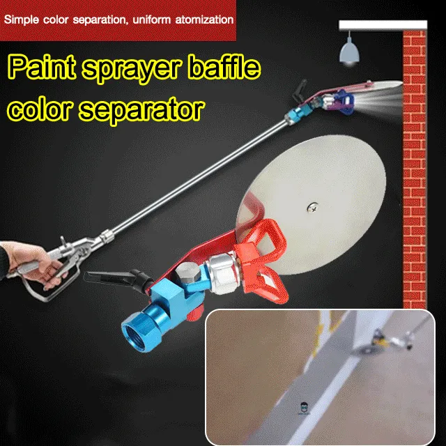 Manager Paint sprayer guide tool baffle color separator