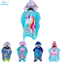 Bathrobe for Children Microfiber Hooded Child Bath Robe Teen Toddler Baby Girl Mermaid Unicorn Swimming Towel Poncho Beach Boy