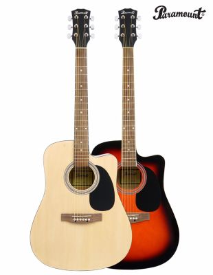 Paramount กีตาร์โปร่ง 41 นิ้ว คอเว้า ไม้ลินเดน Acoustic Guitar รุ่น F601C ** กีตาร์โปร่งมือใหม่ที่คุ้มค่าเงินที่สุด **