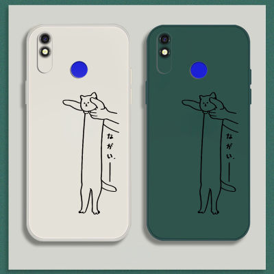 เคส Tecno Spark 4 Lite Case เคสซิลิโคนเหลวแมวขี้เกียจการ์ตูนน่ารัก Flocking ฝาครอบโทรศัพท์ป้องกัน