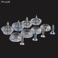 17mm/20mm Silicone Pad Transparent Soft Foot Nail Screw On Clear Rubber Feet Non-slip Pads For Furniture Floor Desk Protection