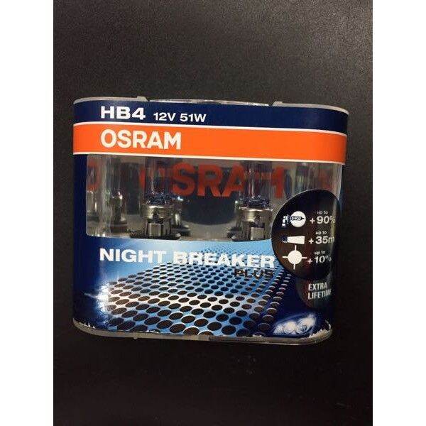 หลอดไฟหน้าhb4 osram night breaker รุ่นHB4 | Lazada.co.th