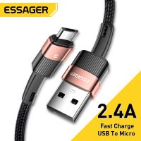 [KOLT Digital] Essager Micro USB Cable 3A Fast Charging Microusb Cord For Samsung S7 Xiaomi Redmi Note 5 Pro Android Mobile Phone Data Cable