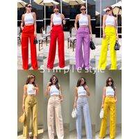 ???สีใหม่new mew?? Dolores high-waist pant   กางเกงเอวสูงขากระบอกใหญ่ ตะขอหน้า รุ่นนี้ทรงสวยมาก ใส่แล้วสูงเพรียวสุดๆ