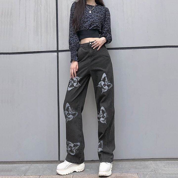 cc-womens-waisted-jeans-print-straight-wide-leg-denim-pants-baggy-loose-trousers-streetwear