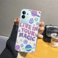 เคสโทรศัพท์ซิลิโคนโปร่งใสสำหรับ VIVOV29 5G 2023 Lattice TPU ลายดอกไม้นุ่ม VIVO V29 V27 V27Pro V27E V25E V25 Pro V23 V23E V21ฝาหลังกันชน V21E VIVOV27 Pro