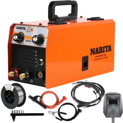 ตู้เชื่อมไฟฟ้า NARITA 2 ระบบ MIG/MMA 300A  ระบบ FLUX CORED ไม่ต้องใช้ก๊าส CO2 แถมลวดCO2 1 โล
