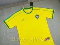 Retro : เสื้อบอลย้อนยุค Vintage ทีมชาติ บลาซิล เหย้า 1998 Brazil Home 1998 สุดคลาสสิค !!